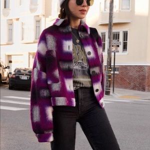 IRO Hanzel plaid jacket